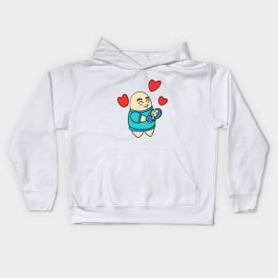 Fathers love - cute happy Kids Hoodie